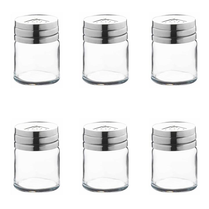 جا ادویه ای پاشاباغچه کد 43880 بسته 6 عددی Pasabahce 43880 Spice Container Pack of 6